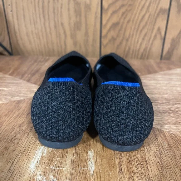 Rothy's The Pointe Honeycomb-Black - Picture 5 of 14